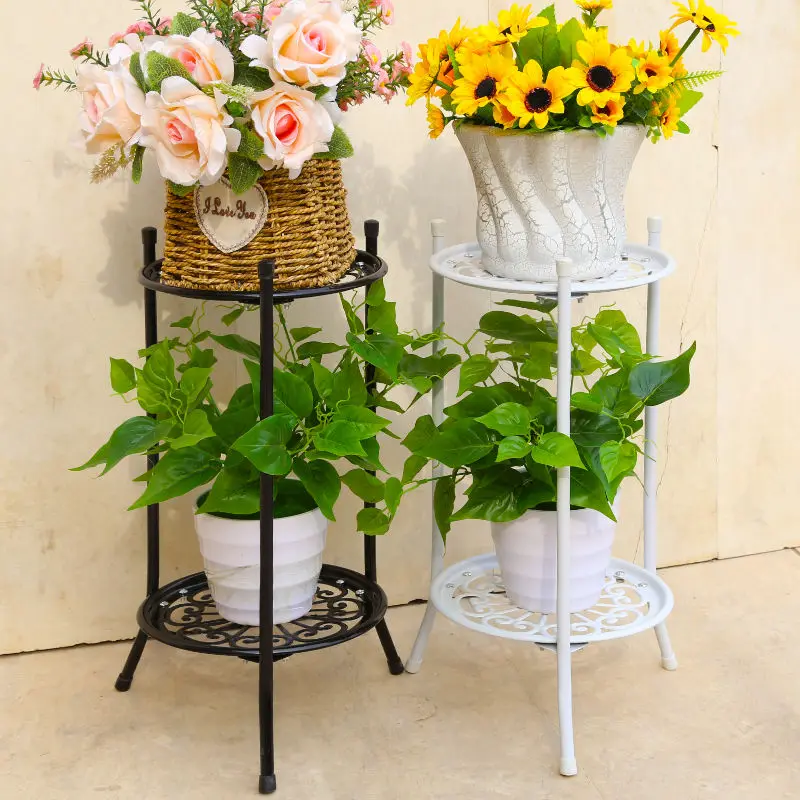 Фото Подставка для цветов железная полка растений подставка кастрюль держатель