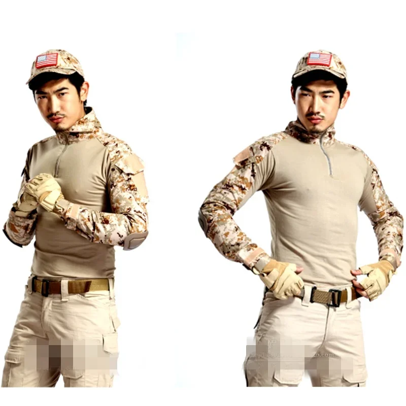 Мужская камуфляжная футболка с длинным рукавом, быстросохнущая 
Мужская камуфляжная футболка с длинным рукавом, быстросохнущая