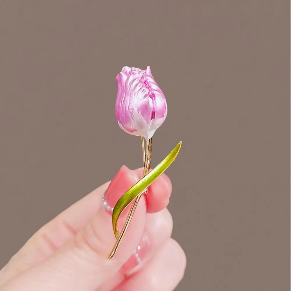 Oil Drop Purple Tulip Brooch Elegant Multi-color Alloy Floral Elements Korean Style Party
Oil Drop Purple Tulip Brooch Elegant Multi-color Alloy Floral Elements Korean Style Party