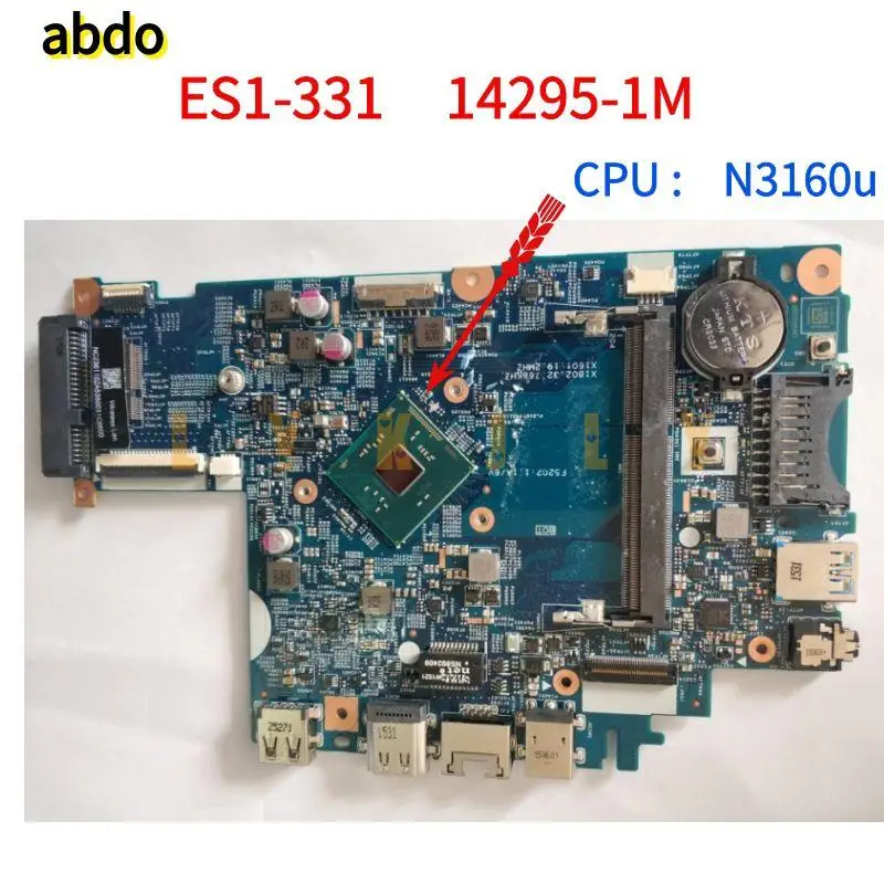 LAW_BA MB для Acer Aspire ES1-331 14295-1M 448.05T02.001M NBMZU11002 с N3050 N3160 N3150 DDR3L материнская плата 100%
