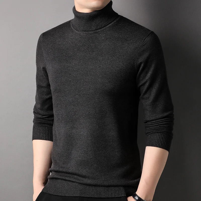 MACROSE New Men's Turtleneck Sweater Winter Casual Male Knitted Sweater Warm Fitness Men Pullovers Tops
MACROSE New Men's Turtleneck Sweater Winter Casual Male Knitted Sweater Warm Fitness Men Pullovers Tops