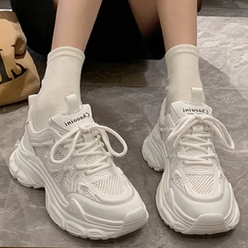 Women's Chunky Sneakers New Fashion Breathable Mesh Platform Shoes for Women Outdoor Casual Ladies Casual Shoes Female Tenis
Women's Chunky Sneakers New Fashion Breathable Mesh Platform Shoes for Women Outdoor Casual Ladies Casual Shoes Female Tenis