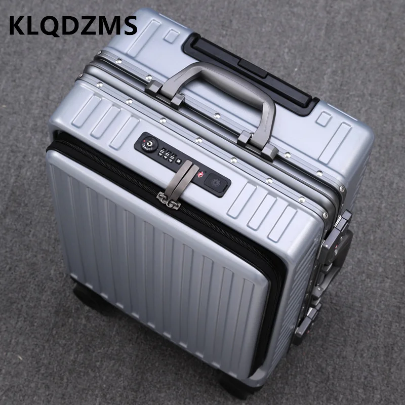 KLQDZMS 20"22"24"26 Inch High-quality Luggage Front-opening Aluminum Frame Trolley Case Business Boarding Box Rolling Suitcase
KLQDZMS 20"22"24"26 Inch High-quality Luggage Front-opening Aluminum Frame Trolley Case Business Boarding Box Rolling Suitcase