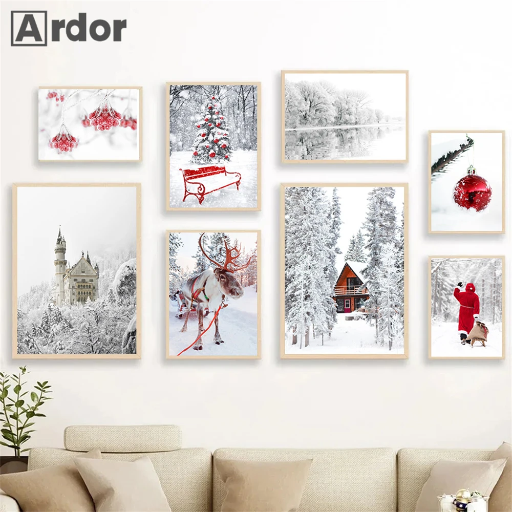 Winter Landscape Snow Painting Poster Forest Elk Canvas Print Picture Christmas Art Prints Nordic Wall Posters Living Room Decor
Winter Landscape Snow Painting Poster Forest Elk Canvas Print Picture Christmas Art Prints Nordic Wall Posters Living Room Decor