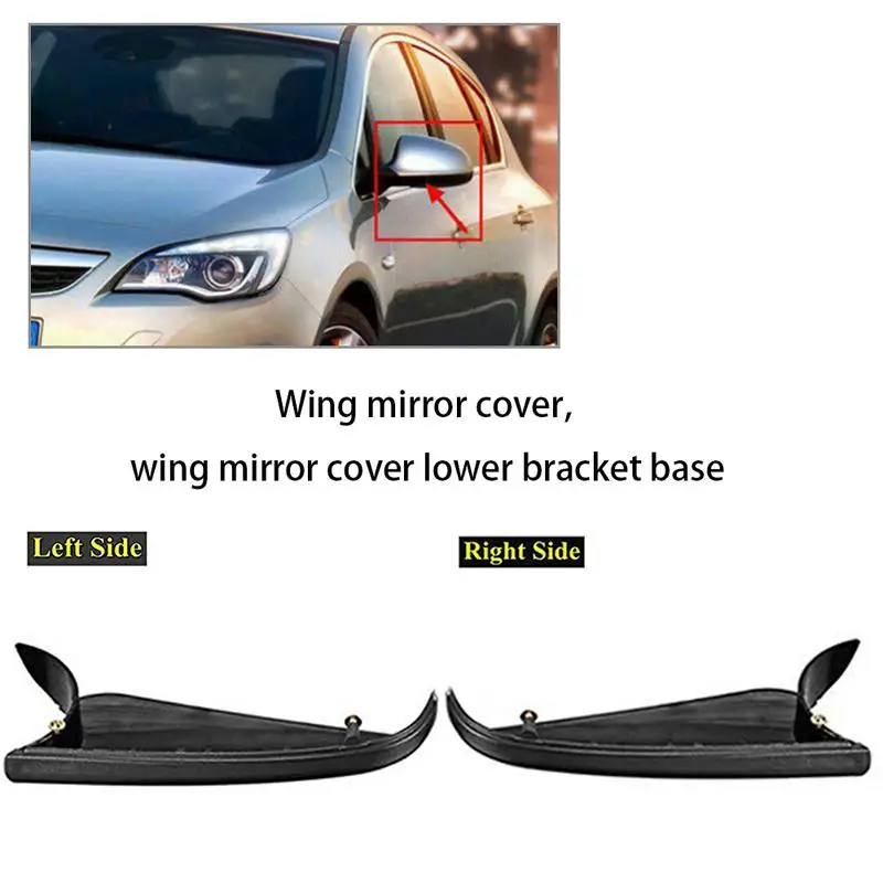 

Wing Mirror Cover Lower Holder Base Side Mirror Housing Base Replacement Part Suitable For Vaux-hall For Opel Astra H MK5 04-09