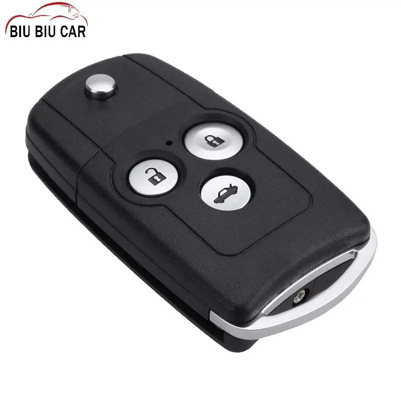 

Car Remote Key Fob Shell Case Folding Flip 3 Buttons For Honda /Civic /Accord Jazz CRV HRV Auto Keys Remotes Control