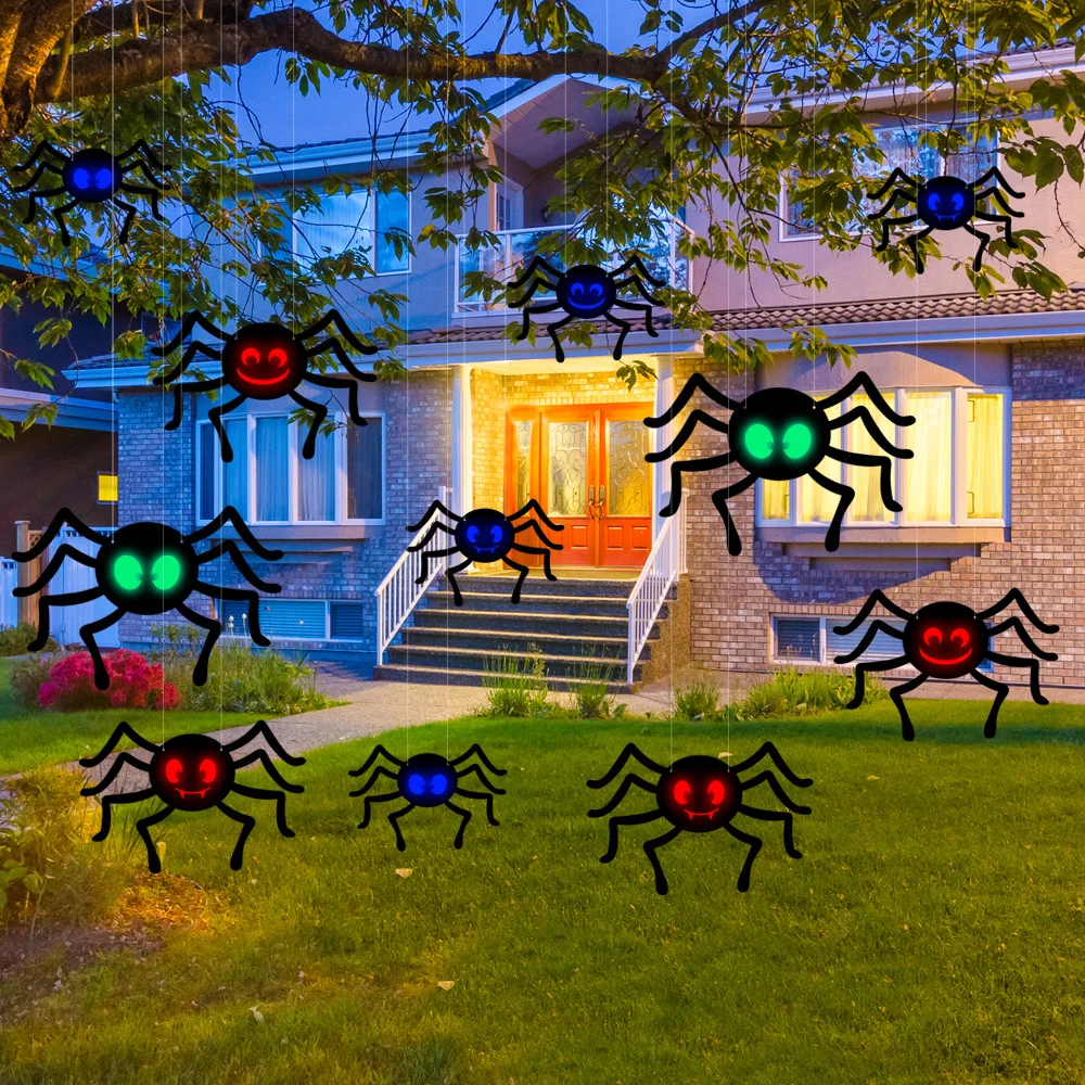 6-12Pcs Bat Pumpkin Ghost Spider Halloween Outdoor Decoration,Glowing Eye Hanging Halloween Decor for Yard Indoor Wall Tree Lawn
6-12Pcs Bat Pumpkin Ghost Spider Halloween Outdoor Decoration,Glowing Eye Hanging Halloween Decor for Yard Indoor Wall Tree Lawn