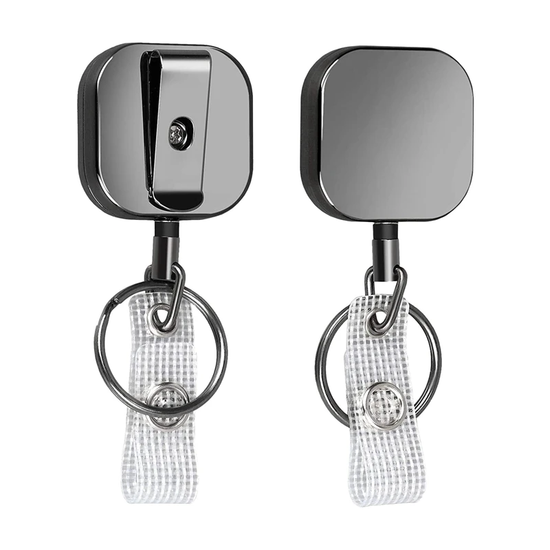 2 Pack Small Heavy Duty Retractable Badge Holders Reel, ID Badge Holders With Belt Clip Key Ring For Name Card Keychain
2 Pack Small Heavy Duty Retractable Badge Holders Reel, ID Badge Holders With Belt Clip Key Ring For Name Card Keychain