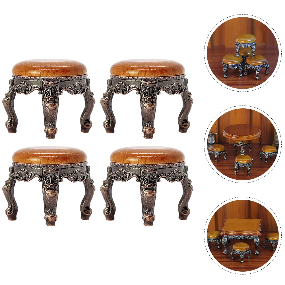 4 Pcs Furniture Mini House Stool Round Miniature Statue Baby Accessories Adorn Scenes
4 Pcs Furniture Mini House Stool Round Miniature Statue Baby Accessories Adorn Scenes