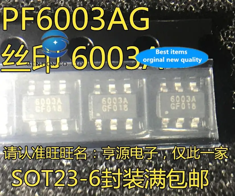 10 шт., 100% оригинальные новые планшетов, PF6003 PF6003AG, Шелковый экран 6003A LCD, 6 футов, Электронная микросхема