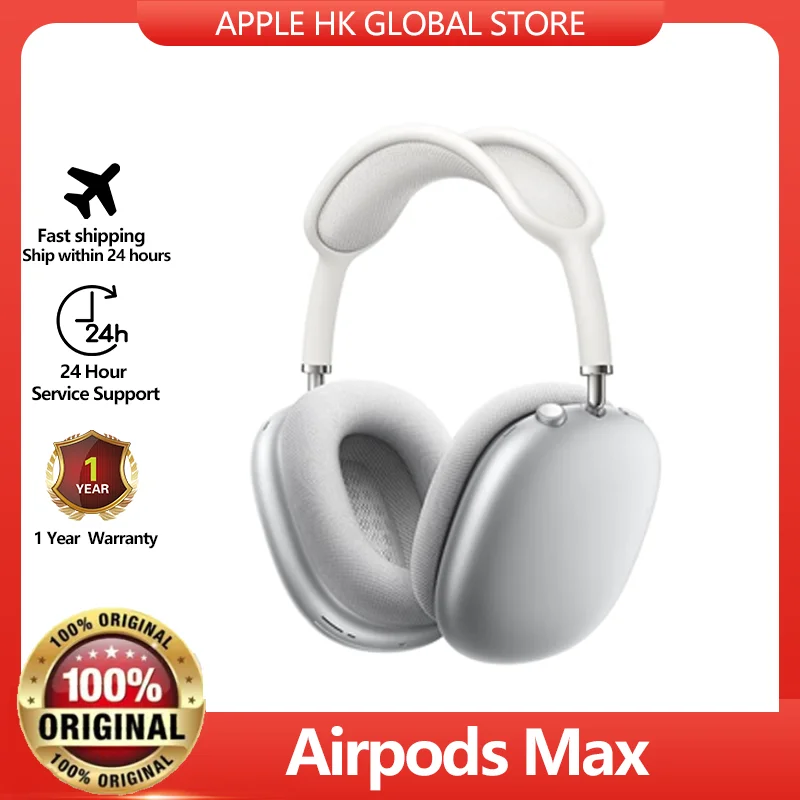 

Bluetooth-гарнитура Apple Airpods Max, шумоподавляющие наушники для iPhone/iPad/Apple Watch, 100% оригинал