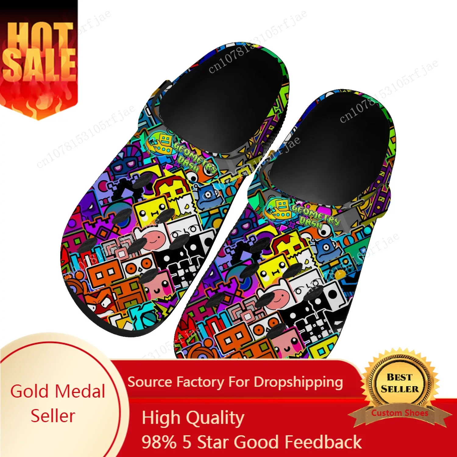 Geometry Dash Home Clogs Cartoon Game Mens Womens Youth Boys Girls Sandals Shoes Garden Bespoke Custom Shoes Beach Hole Slippers
Geometry Dash Home Clogs Cartoon Game Mens Womens Youth Boys Girls Sandals Shoes Garden Bespoke Custom Shoes Beach Hole Slippers
