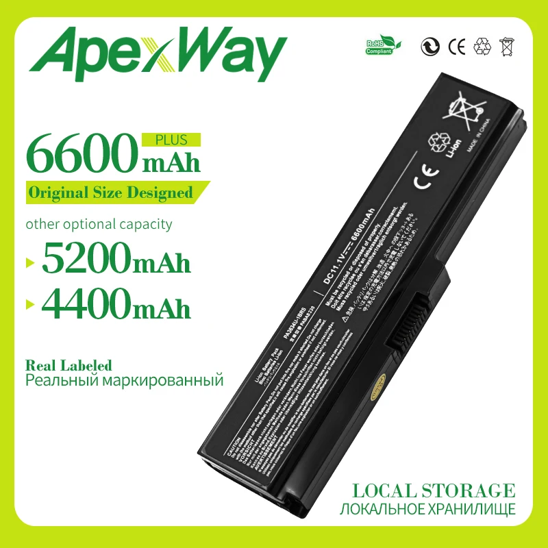 ApexWay 11,1 V PA3634U-1BAS Аккумулятор для ноутбука Toshiba 3634 M52 220C 253E/3W L510-015 1BAM M805 T110 Satellite Pro M300
ApexWay 11,1 V PA3634U-1BAS Аккумулятор для ноутбука Toshiba 3634 M52 220C 253E/3W L510-015 1BAM M805 T110 Satellite Pro M300