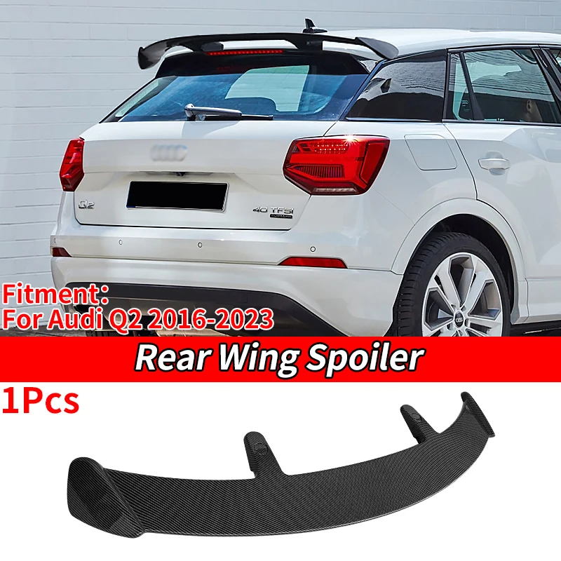 

Gloss Black Spoiler Car Styling Rear Wing ABS Material Modified Tailbox Exterior Decoration Accessories For Audi Q2 2016-2023
