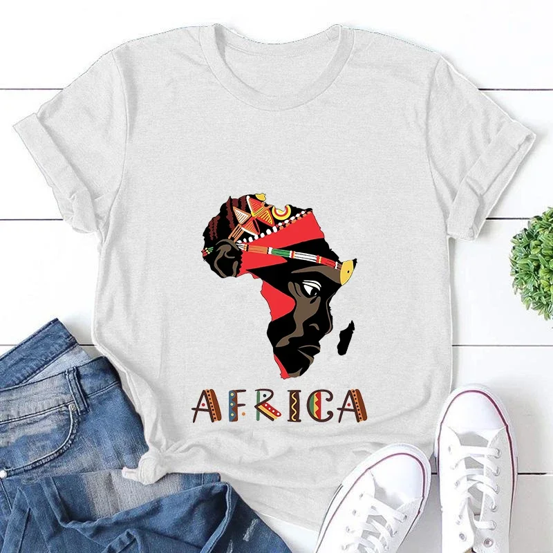 New African Funny Ladies T-shirt Clothes Casual Short Sleeve Tshirt T Shirt O-neck Loose Summer White Tee Top Camisetas De Mujer
New African Funny Ladies T-shirt Clothes Casual Short Sleeve Tshirt T Shirt O-neck Loose Summer White Tee Top Camisetas De Mujer