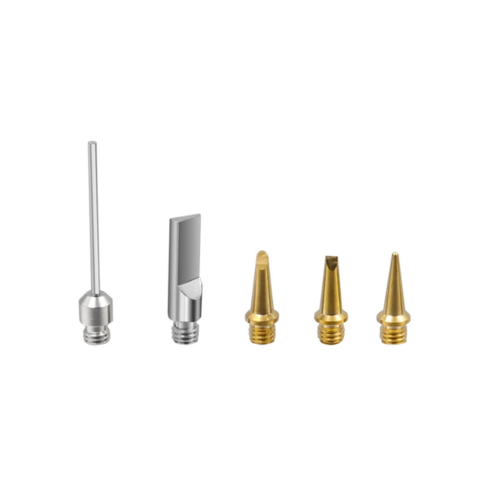 Soldering Tips Soldering Iron Tip Kit Torch Pen Replaceable Tool Silver 5pcs Set Copper Head Welding Power Tools
Soldering Tips Soldering Iron Tip Kit Torch Pen Replaceable Tool Silver 5pcs Set Copper Head Welding Power Tools