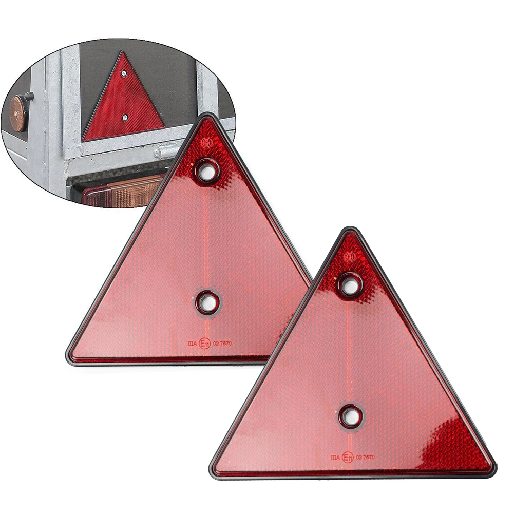 2pcs High-Quality Waterproof Car Triangle Reflectors For Trucks, Trailers, And RV 15.3cm Trailer Truck Reflector Red Plate Acces
2pcs High-Quality Waterproof Car Triangle Reflectors For Trucks, Trailers, And RV 15.3cm Trailer Truck Reflector Red Plate Acces