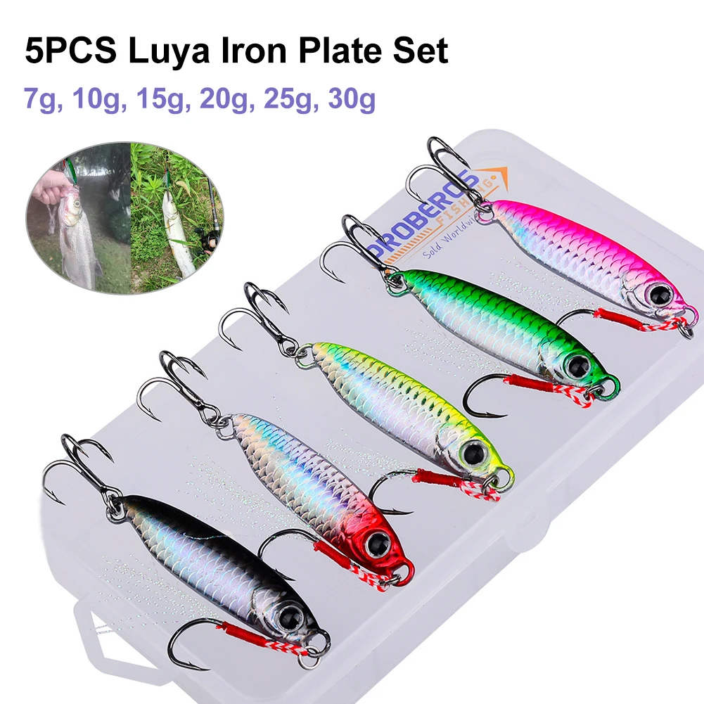 5PCS Long-distance Investment Luya Iron Plate Set 7-30g Trolling Sea Fishing Boat Fishing Luya Fake Bait Spanish Mackerel
5PCS Long-distance Investment Luya Iron Plate Set 7-30g Trolling Sea Fishing Boat Fishing Luya Fake Bait Spanish Mackerel