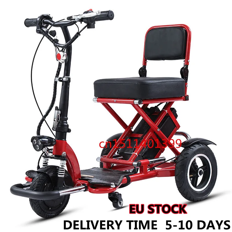 

48V12A40-50KM Folding Electric Tricycle for Products Adult Motorcycle for Seniors Mobility Scooters disabled Three Wheeler Trike