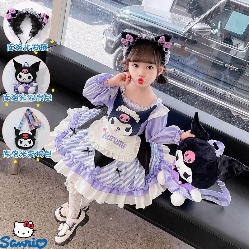 Детское платье для косплея Kuromi Melody Sanrio, мультяшная горничная одежда в стиле аниме для девочек, платье принцессы, подарок
Детское платье для косплея Kuromi Melody Sanrio, мультяшная горничная одежда в стиле аниме для девочек, платье принцессы, подарок