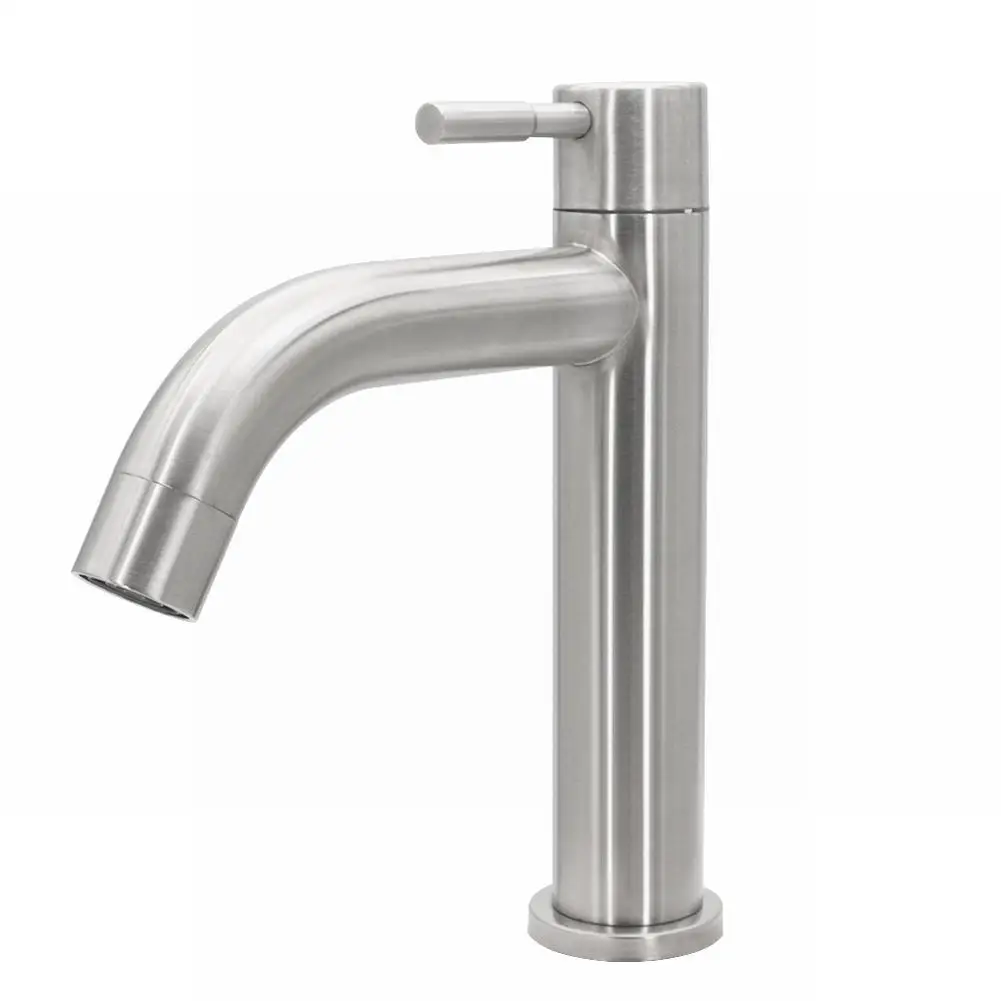 304 Stainless Steel Single Cold Sink Faucet Household Kitchen Bathroom Counter Basin Faucet Replacement Accessories
304 Stainless Steel Single Cold Sink Faucet Household Kitchen Bathroom Counter Basin Faucet Replacement Accessories