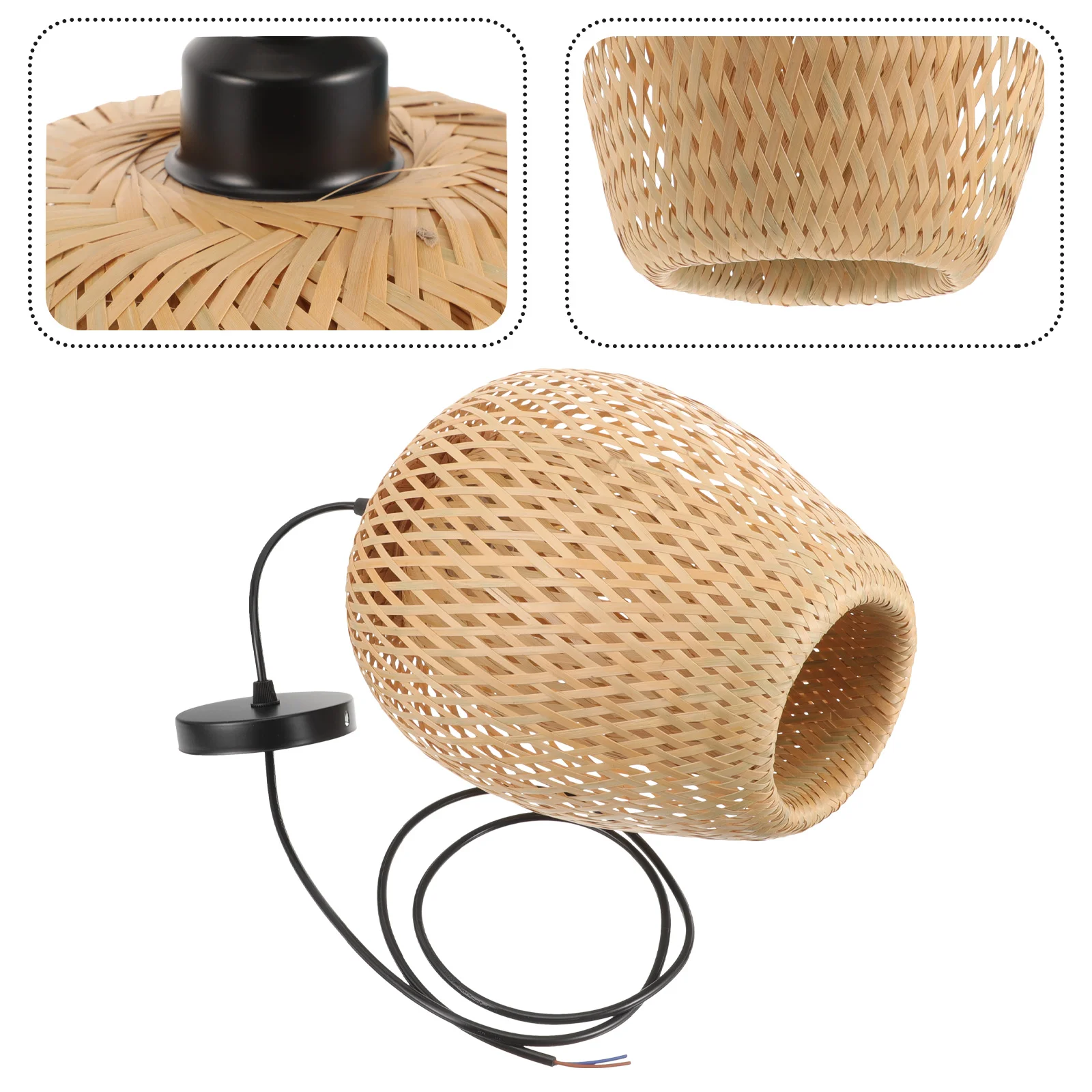Handmade Bamboo Chandelier Rattan Weaving Lighting Retro Bamboo Art Pendant lamp for Cafe Bar Restaurant with Light Source
Handmade Bamboo Chandelier Rattan Weaving Lighting Retro Bamboo Art Pendant lamp for Cafe Bar Restaurant with Light Source