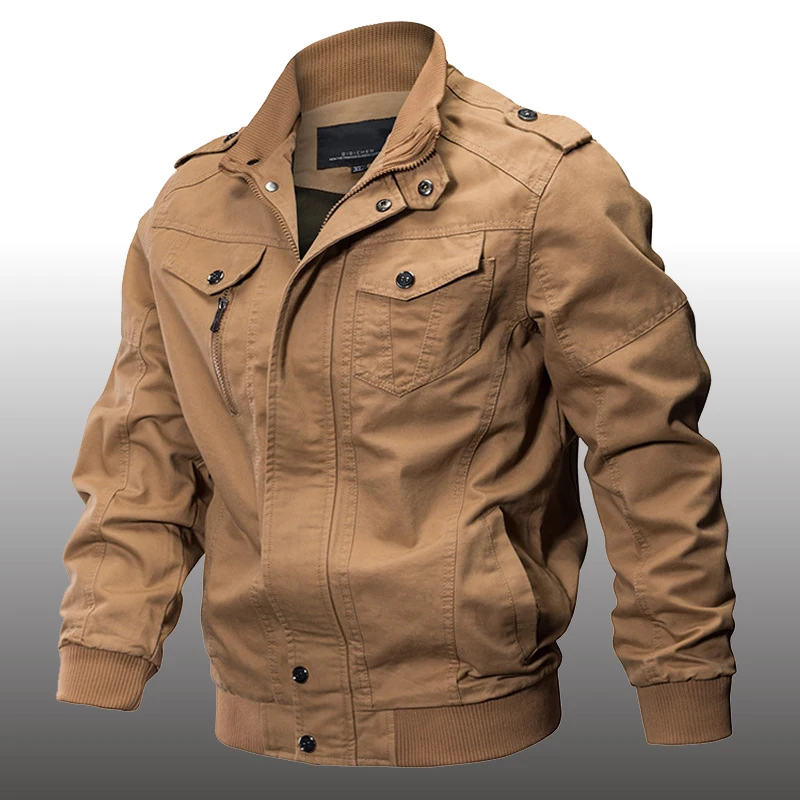 Military Flight Army Tactical Jackets Men Cotton Spring Cargo Jacket Male Autumn Casual Air Force Bomber Coats Plus Size 6XL
Military Flight Army Tactical Jackets Men Cotton Spring Cargo Jacket Male Autumn Casual Air Force Bomber Coats Plus Size 6XL