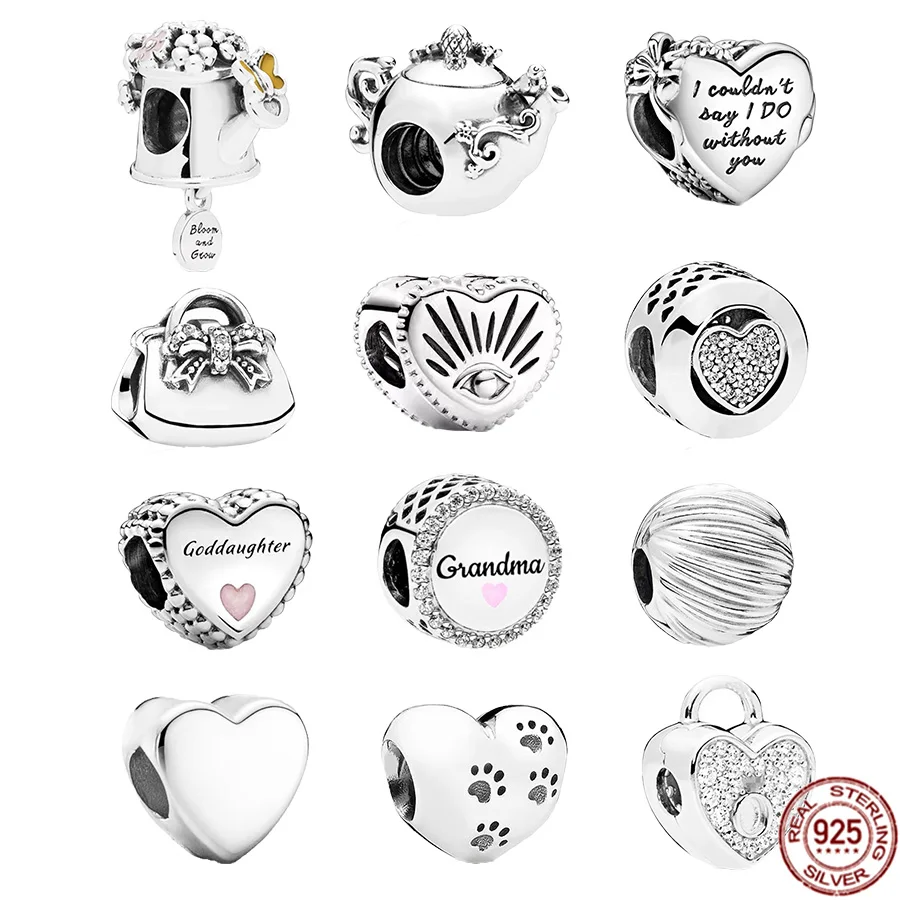 Authentic 925 Sterling Silver kettle,Travel Bag,Openable Heart Charms Bead Fit Original Pandora Bracelet DIY Women Jewelry Gift
Authentic 925 Sterling Silver kettle,Travel Bag,Openable Heart Charms Bead Fit Original Pandora Bracelet DIY Women Jewelry Gift
