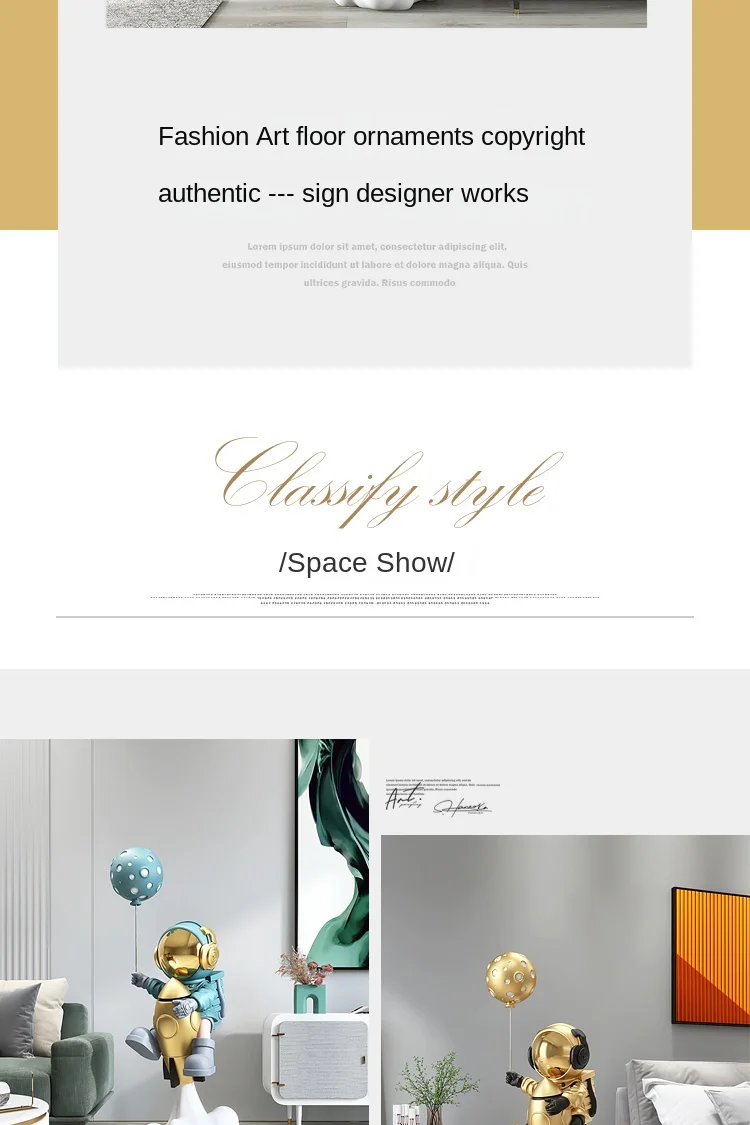 Balloon Astronaut Sculptures 95CM Large Floor Ornaments Home Decor Statue Living Room TV Cabinet Decoration Accessories Figurine Balloon Astronaut Sculptures 95CM Large Floor Ornaments Home Decor Statue Living Room TV Cabinet Decoration Accessories Figurine