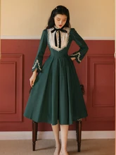 YOSIMI Woman Long Dress Elegant 2022 Spring Green Patchwork White Lace Stand-neck Mid-calf Long Sleeve Women Dress Female
YOSIMI Woman Long Dress Elegant 2022 Spring Green Patchwork White Lace Stand-neck Mid-calf Long Sleeve Women Dress Female