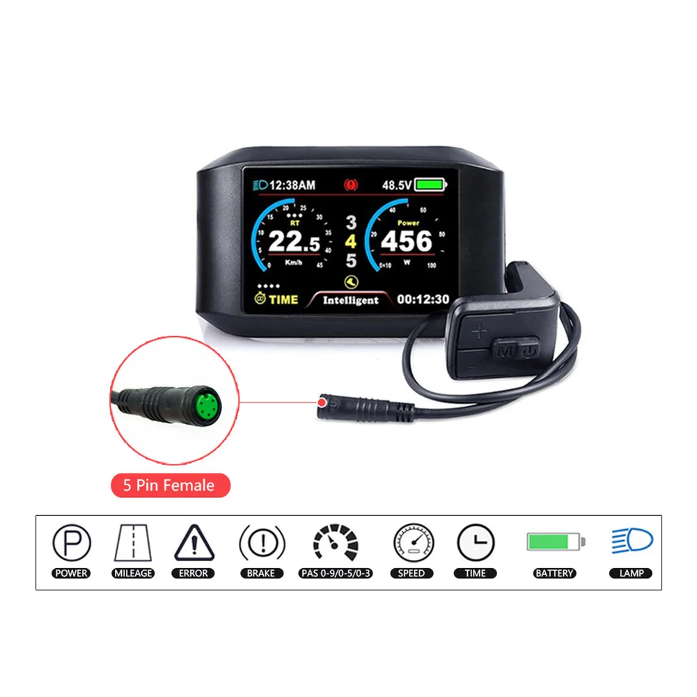 Durable And Practical High Quality Outdoor Color Display Bike 110/68/63mm 0 22.2/25.4/31.8mm Holder 24/36/48/60v
Durable And Practical High Quality Outdoor Color Display Bike 110/68/63mm 0 22.2/25.4/31.8mm Holder 24/36/48/60v