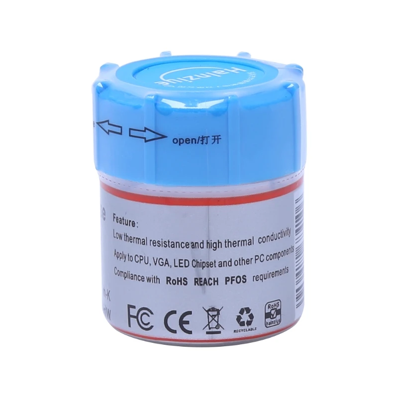 

HY410 10g/pcs Silicone Compound Thermal Paste Conductive Grease Heatsink For CPU GPU Chipset Notebook Cooling with Scra