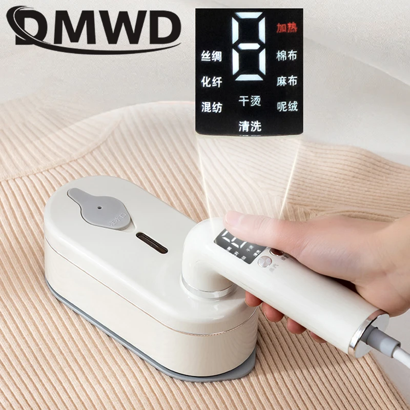 

Foldable Garment Steam Iron with Digital Screen 2 in 1 Dry and Wet Ironing Handheld Clothing Steamer Small with 8 Preset Steam