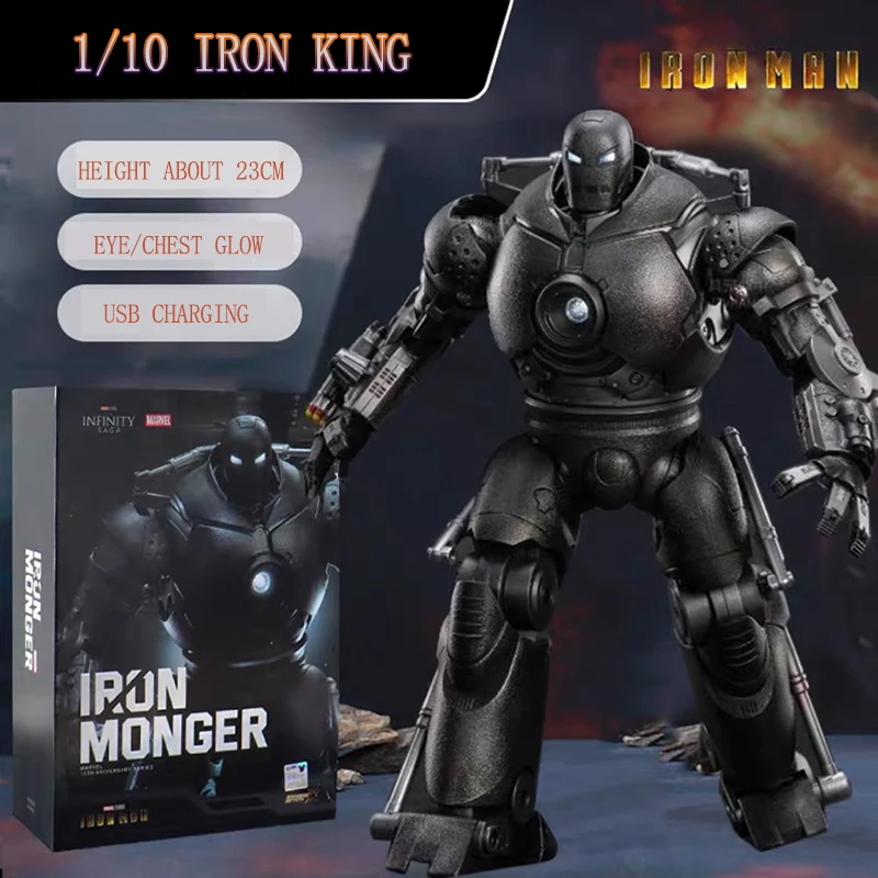 ZD 1/10 Iron Man Iron Overlord 9 Inch Avengers Hand-held Chest Can Glow Movable Doll Model Children's Novelty Toy Christmas Gift
ZD 1/10 Iron Man Iron Overlord 9 Inch Avengers Hand-held Chest Can Glow Movable Doll Model Children's Novelty Toy Christmas Gift