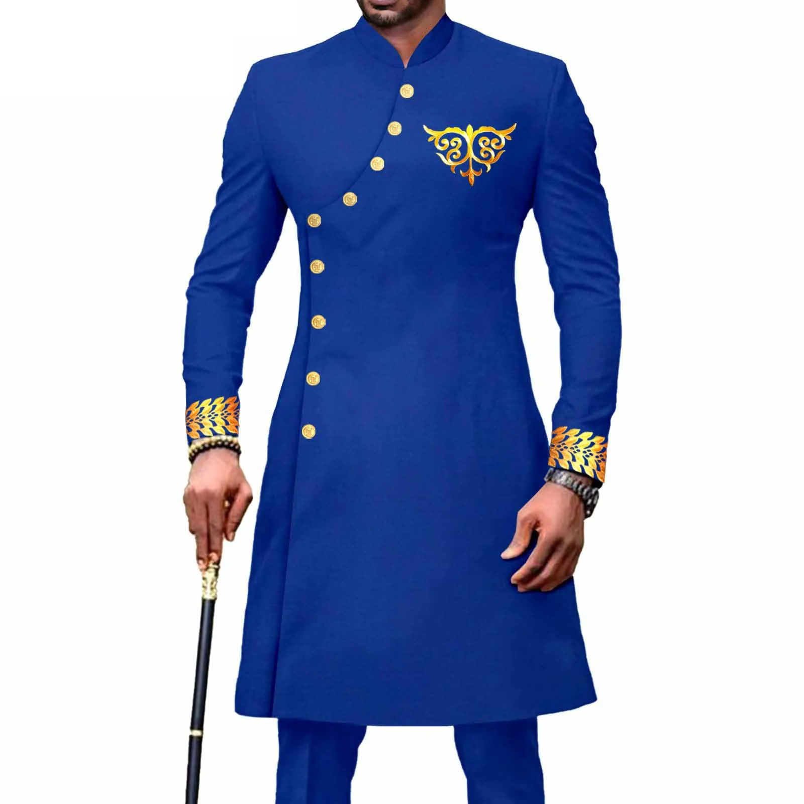 New African Suit for Men Slim Fit Single Breasted Dashiki Blazer and Pant Outfit 2 Piece Set Embroidery Coat Wedding Attire
New African Suit for Men Slim Fit Single Breasted Dashiki Blazer and Pant Outfit 2 Piece Set Embroidery Coat Wedding Attire