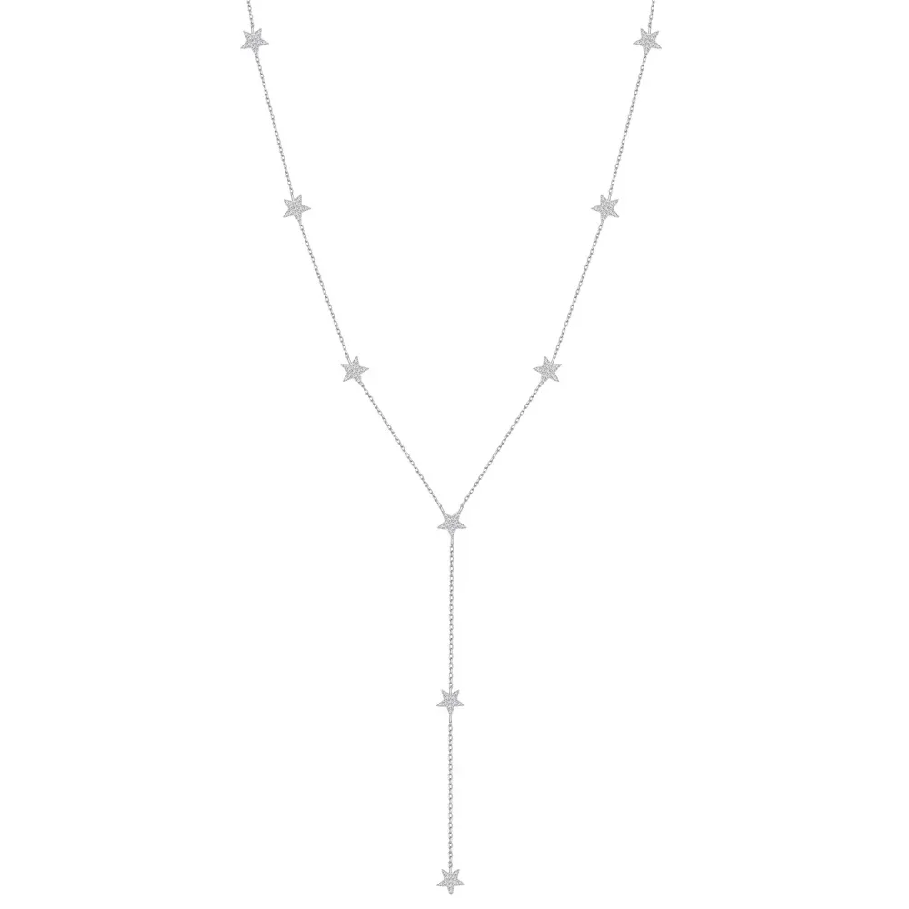 

STL Zhenchengda 2024 New Star Tassel Long Necklace Women's S925 Pure Silver Accessories