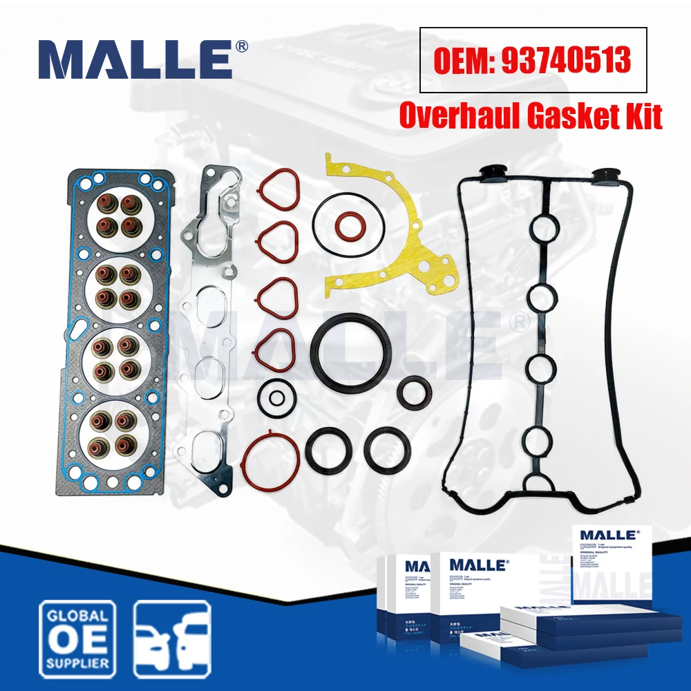 

93740513 Overhaul Gasket Kit For Buick Daewoo Chevrolet Aveo Lanos 1.6L JA1.6 L91 GAS DOHC Car Accessories Engine Parts 1 Set