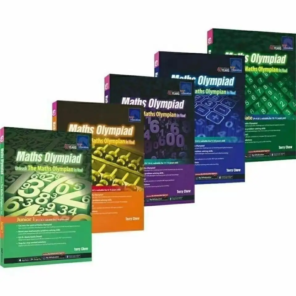 SAP Maths Olympiad Primary School Mathematical Thinking Training Exercise 5 Books English Math Questions Children's Intelligence
SAP Maths Olympiad Primary School Mathematical Thinking Training Exercise 5 Books English Math Questions Children's Intelligence