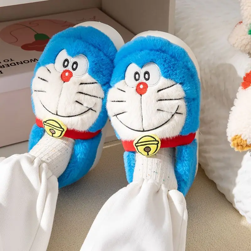 Cartoon Cute Anime Doraemon Cotton Shoes Winterthick Bottom Wrap Heel and Home Indoor Plush Warm Cotton Slippers Couple Style
Cartoon Cute Anime Doraemon Cotton Shoes Winterthick Bottom Wrap Heel and Home Indoor Plush Warm Cotton Slippers Couple Style
