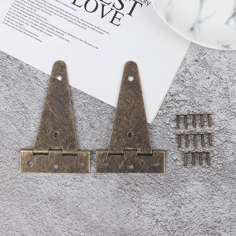 2pcs Antique Bronze Flat T Hinge For Barn Gates Vintage Jewelry Wooden Box Hinges Kitchen Cabinet Door Gate Household Supplies
2pcs Antique Bronze Flat T Hinge For Barn Gates Vintage Jewelry Wooden Box Hinges Kitchen Cabinet Door Gate Household Supplies