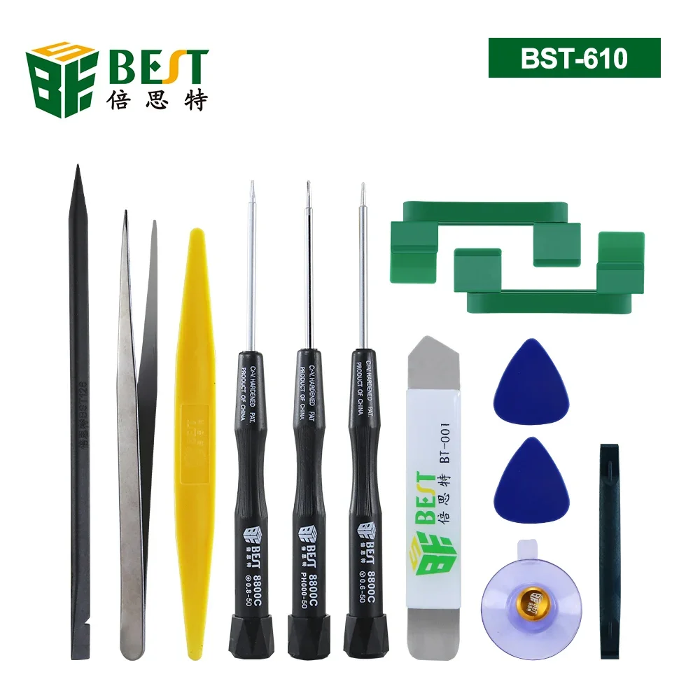 

BST-610 13in1 Phone Opening Repair Tools Kit Phone Rotary Stand Holder Screwdriver for iPhone Samsung Electronic Hand Tools Set