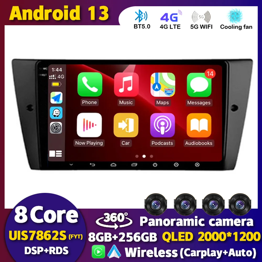 Android 13 Wireless Carplay Auto Car Radio For BMW E90 E91 E92 E93 3 Series Multimedia Stereo Video Player Head Unit GPS WIFI+4G
Android 13 Wireless Carplay Auto Car Radio For BMW E90 E91 E92 E93 3 Series Multimedia Stereo Video Player Head Unit GPS WIFI+4G