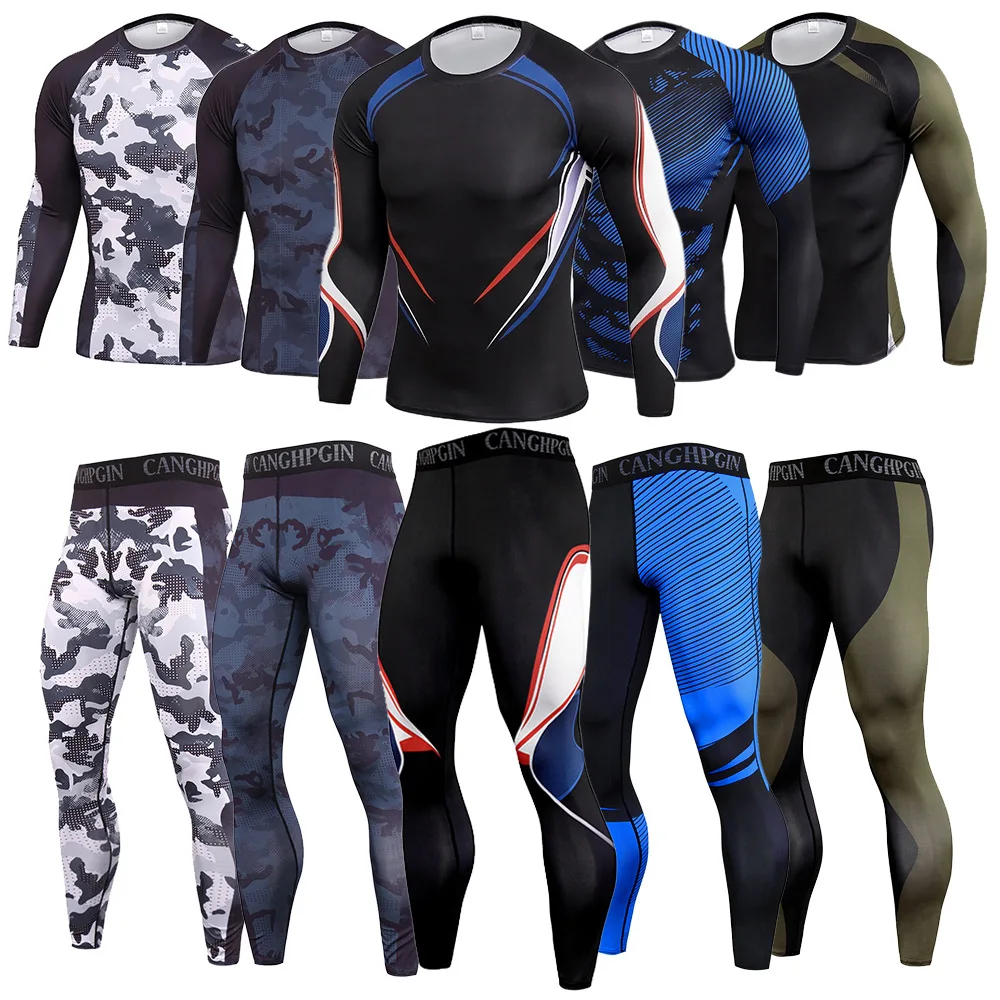Men's Quick Drying Fitness Suit Tight Sports Training Suit Elastic Quick Drying T-Shirt Trousers 2 Pieces
Men's Quick Drying Fitness Suit Tight Sports Training Suit Elastic Quick Drying T-Shirt Trousers 2 Pieces