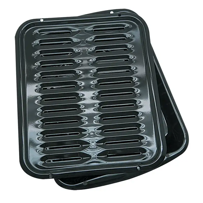 2 Piece Heavy Duty Porcelain Air Fry, Bake and Broil Pan Round cake pan for baking Cooling rack in square cake pan Molde para h 
2 Piece Heavy Duty Porcelain Air Fry, Bake and Broil Pan Round cake pan for baking Cooling rack in square cake pan Molde para h