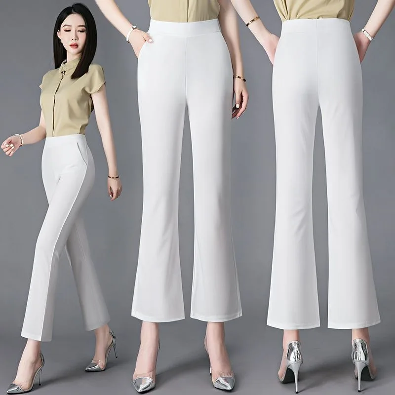 Korean Fashion Women Lace Chiffon Flare Pants Spring Summer Thin Slim High Waist Office Lady Elegant Solid Casual Trousers Y2k
Korean Fashion Women Lace Chiffon Flare Pants Spring Summer Thin Slim High Waist Office Lady Elegant Solid Casual Trousers Y2k