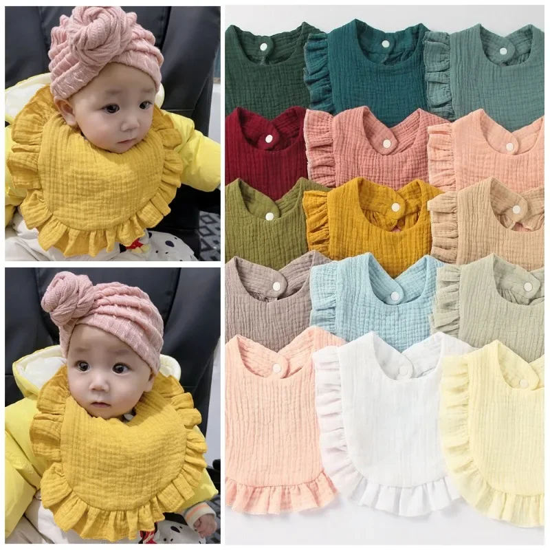 New Baby Drool Towel Ruffled Baby Cotton Gauze Lace Bib Drool Pocket Cross-border Cute and Sweet Infant Accessories
New Baby Drool Towel Ruffled Baby Cotton Gauze Lace Bib Drool Pocket Cross-border Cute and Sweet Infant Accessories