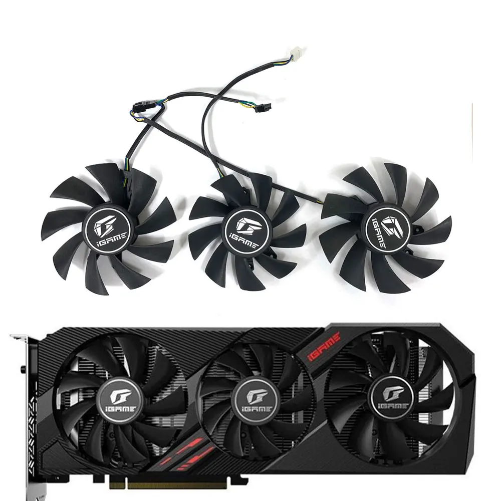 New 85MM 75MM 4Pin iGame RTX2070 SUPER RTX2060 Cooling Fan For Colorful GeForce GTX 1660 SUPER Ultra RTX 2060 Ultra GPU Fan
New 85MM 75MM 4Pin iGame RTX2070 SUPER RTX2060 Cooling Fan For Colorful GeForce GTX 1660 SUPER Ultra RTX 2060 Ultra GPU Fan