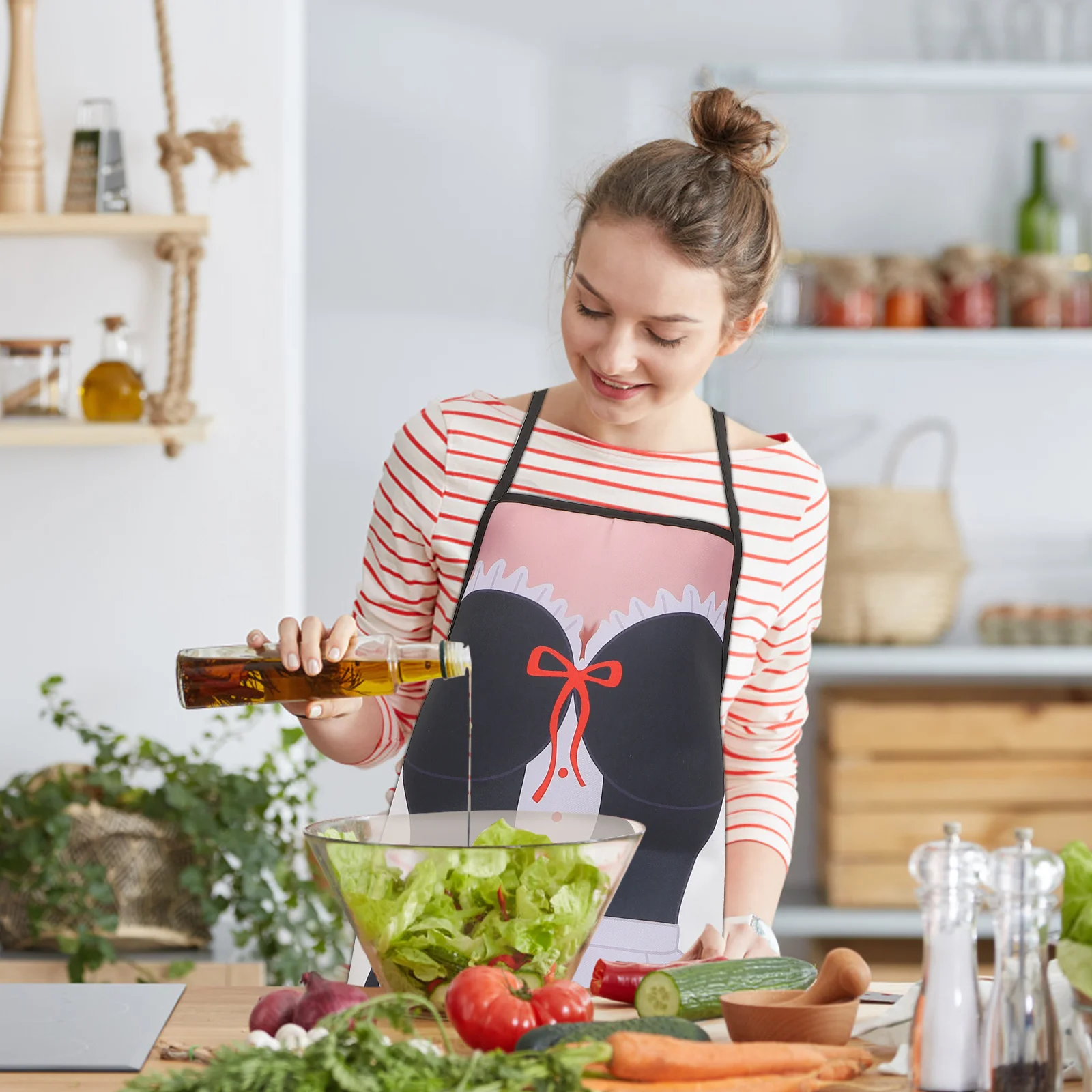 Prank Apron Polyester Fabric Apron Water-resistant Apron Oil-proof Apron for Grill
Prank Apron Polyester Fabric Apron Water-resistant Apron Oil-proof Apron for Grill