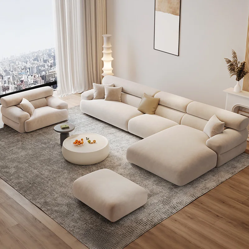 

Sectional Fabric Sofas Living Room Minimalist Modern Corner Sofa Comfortable Lounge Sofa Sala De Estar Nordic Furniture