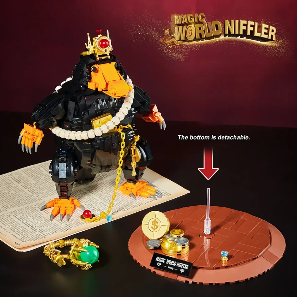 MOC Magic World 1148pcs Niffler Harry Model Building Blocks Set Magical Animal Niffler Figures Bricks Toys For Children Gifts MOC Magic World 1148pcs Niffler Harry Model Building Blocks Set Magical Animal Niffler Figures Bricks Toys For Children Gifts